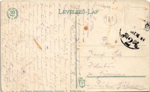 Püspökladány, Vasútállomás. Vasúti levelezőlapárusítás 1. sz. 1915. (EM)
