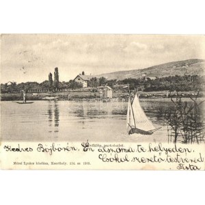 Révfülöp, vitorlás. Mérei Ignác kiadása 154. 1903