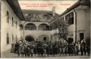 1911 Sárospatak, Paulai Szent Vincéről nevezett Irgalmas Nővérek zárdája, udvar részlet (EK)