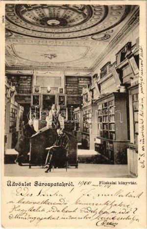 1900 Sárospatak, Főiskolai könyvtár, belső (EK)