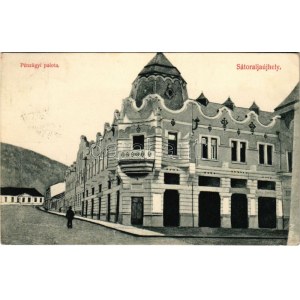 1915 Sátoraljaújhely, Pénzügyi palota. Lövy Adolf kiadása (EK)