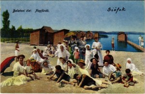 1917 Siófok, Balatoni élet, napfürdő