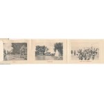 1909 Siófok, Fürdő élet a Balatonon. Weisz Lipót kiadása, leporellolap 10 képpel (r)