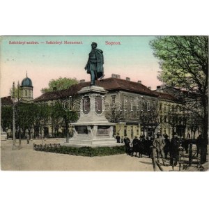 Sopron, Széchenyi szobor, zsinagóga, üzletek