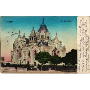 1915 Szeged, Izraelita templom, zsinagóga (fl)
