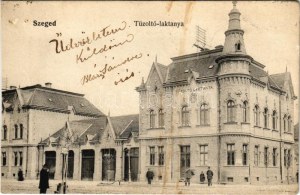 1906 Szeged, Tűzoltó laktanya. Bruckner Dezső kiadása (fl)