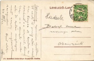 1910 Szerencs, Rákóczi utca, Takarékpénztár, üzletek. Schönfeld Zoltán kiadása (EK)