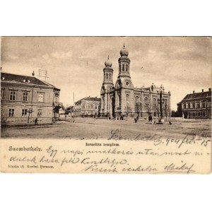 1904 Szombathely, Izraelita templom, zsinagóga. Ifj. Knebel Ferenc kiadása (fl)