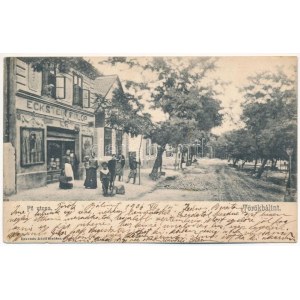 1906 Törökbálint, Fő utca, Eckstein Fülöp üzlete. Eckstein Adolf kiadása (EK)