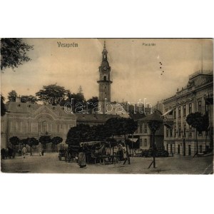 1907 Veszprém, Piactér, Takarékpénztár (fa)