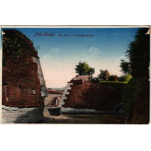 Ada Kaleh, Várrom / Festungs-Ruine / castello, rovine di una fortezza (ragasztónyom / segni di colla)