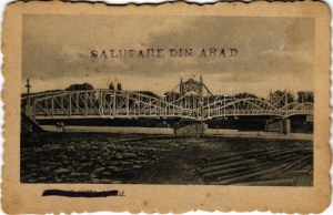 Arad, Gróf Károlyi Gyula híd (Erzsébet híd) / Brücke (fl)