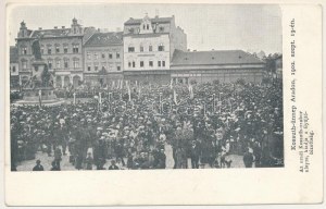 Arad, Kossuth ünnep 1902. szeptember 19-én. Az aradi Kossuth szobor alapra, kiadja a Gyűjtő-bizottság...