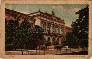 1926 Arad, Liceul Moise Nicoara / iskola / scuola (EB)