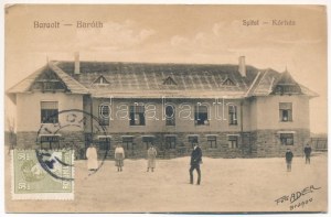 Barót, Baraolt; Kórház. Foto Adler Brasov, Égető kiadása / Spital / Krankenhaus. TCV-Karte (EK)