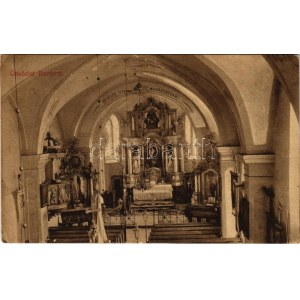 1911 Barót, Baraolt; Római katolikus templom belseje. Dániel Ferenc kiadása / Interno di chiesa cattolica romana (EK...