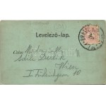 1898 (Vorläufer) Brassó, Kronstadt, Brasov ; látkép este. Wilh. Hiemesch kiadása / vue générale de nuit (EB...