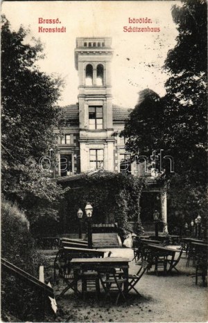 1909 Brassó, Kronstadt, Brašov; Lövölde / Schützenhaus / Casa de tir / shooting hall (EK)