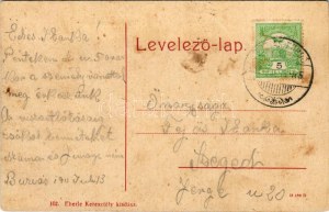 1911 Buziásfürdő, Baile Buzias; Bernáth, Csajági és Keiser villák. Eberle Keresztély kiadása / ville (fl...