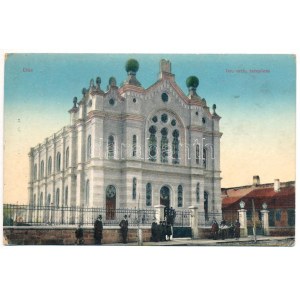 1912 Dés, Dej; Izraelita ortodox templom, zsinagóga. Gálócsi Samu kiadása / Orthodox synagogue (EK...