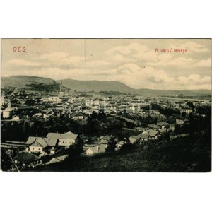 1908 Dés, Dej; város látképe. 374. (W.L. ?) / vista generale (EB)