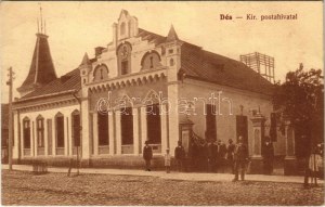 1916 Dés, Dej; Kir. postahivatal és takarékpénztár / Postamt und Sparkasse