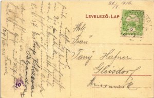 1916 Dés, Dej; Kir. postahivatal és takarékpénztár / poczta i kasa oszczędnościowa