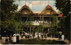 1914 Félixfürdő, Baile Felix ; Amerika szálloda. Engel József kiadása / hôtel, spa (EB)