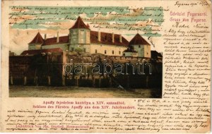 1901 Fogaras, Fagaras; Apaffy (Apafi) fejedelem kastélya a XIV. századból, vár / Schloss des Fürsten Apaffy aus dem XIV....