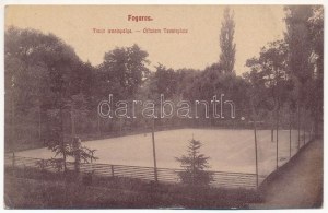 1915 Fogaras, Fagaras; Tiszti teniszpálya. Fleiszig Jakab kiadása / Offiziers Tennisplatz / campo da tennis (EK...