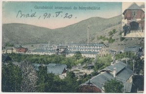 1911 Gurabárza, Barza, Gura-Barza (Kristyor, Criscior); aranyzúzó és bányabejárat. Gedő Manó fényképész felvétele...