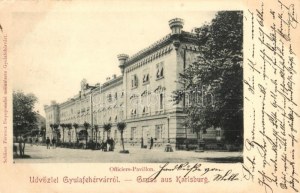 1903 Gyulafehérvár, Karlsburg, Alba Iulia; Officiers-Pavillon / Tiszti pavilon. Schäser Ferenc kiadása / Ufficiali...