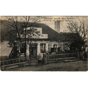 1918 Ip, Ipp (Szilágy, Jud. Salaj) ; Bene Ambrus állami iskola igazgató lakháza. Fogyasztási Szövetkezet kiadása ...