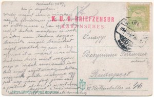 1916 Karánsebes, Karansebesch; Palatul Korongi / Korongi-féle palota / Palast (EK)