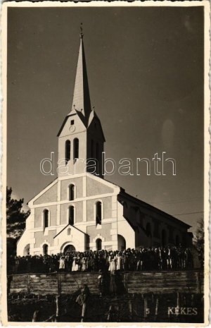 1941 Kékes, Chiochis; Református templom / kościół kalwiński