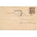 1901 Kolozsvár, Cluj; Fő téri templom, Vashíd körüli paloták, gyógyszertár. Rigó Árpád kiadása...
