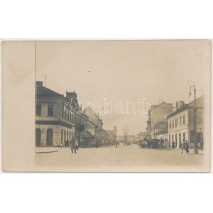 1917 Kolozsvár, Kluž; Deák Ferenc utca, Boskovics és Diamantstein üzlete / ulica, obchod. foto