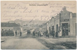 Lónyatelep, Lónya, Lonea (Petrilla, Petrila); Tóth János üzlete / sklep + 