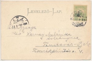 1903 Lugos, Lugoj ; Honvéd laktanya. Auspitz Adolf kiadása / Honved-Kaserne / K.u.K. military barracks (EB...