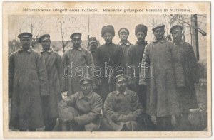 Máramaros, Maramures; Elfogott orosz kozákok. Kövy Gyula felvétele, Berger Miksa utóda kiadása ...