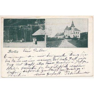 1899 (Vorläufer) Marosberkes, Birkis, Birchis; Mocsónyi kastély, teniszpálya / castle, tennis court (EB...