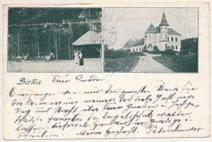 1899 (Vorläufer) Marosberkes, Birkis, Birchis ; Mocsónyi kastély, teniszpálya / castle, tennis court (EB...