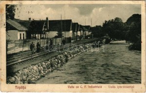 1940 Maroshévíz, Toplita ; Vaila cu C. F. industriala / Vaila (Válya) az iparvasúttal. Walter Ede kiadása ...
