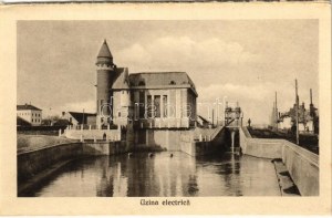 Marosvásárhely, Targu Mures; Uzina electrica / Villanytelep, erőmű / Elektrizitätswerk (képeslapfüzetből ...