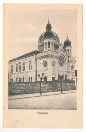 Marosvásárhely, Targu Mures; Izraelita templom, zsinagóga / synagóga (füzetből / z brožúry)