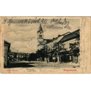 1903 Nagyenyed, Aiud; Fő tér, üzlet. Winkler János kiadása / piazza principale, negozio (EK)