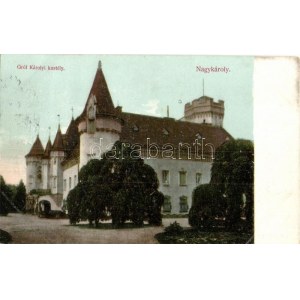 1910 Nagykároly, Carei; Gróf Károlyi kastély. Csókás László kiadása / Schloss