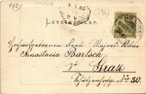1903 Nagyszeben, Hermannstadt, Sibiu ; Naturwissenschaftl. Museum und Stadttheater / Természettudományi múzeum, színház ...