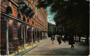 1916 Nagyszeben, Hermannstadt, Sibiu; Bretter-Promenade / Bretter sétány. G. A. Seraphin kiadása / street view (EK...