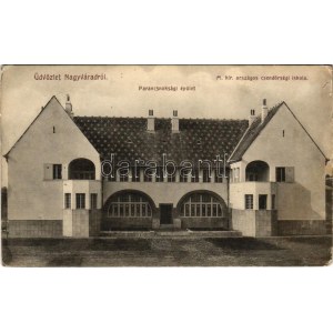1914 Nagyvárad, Oradea; M. kir. országos csendőrségi iskola, Parancsnoksági épület / K.u.K. gendarmerie school ...